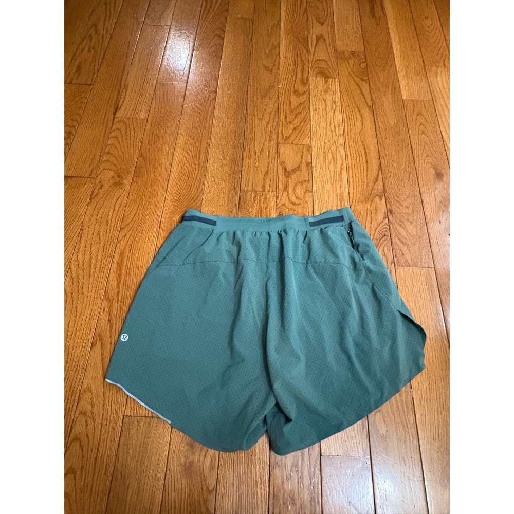 Lululemon Fast and Free Lined Short 6" dark Green Mens Size large L  LM7AU8S